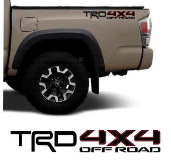 Side car sticker TRD 4x4 Off Road compatible with Toyota Tacoma