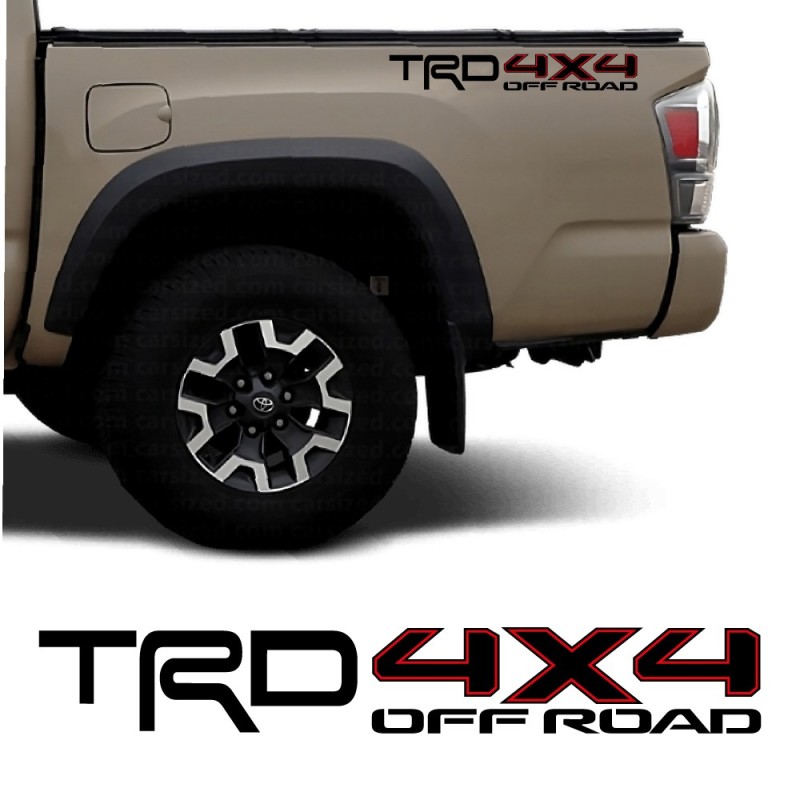 Adesivo laterale TRD 4x4 Off Road compatibile con Toyota Tacoma