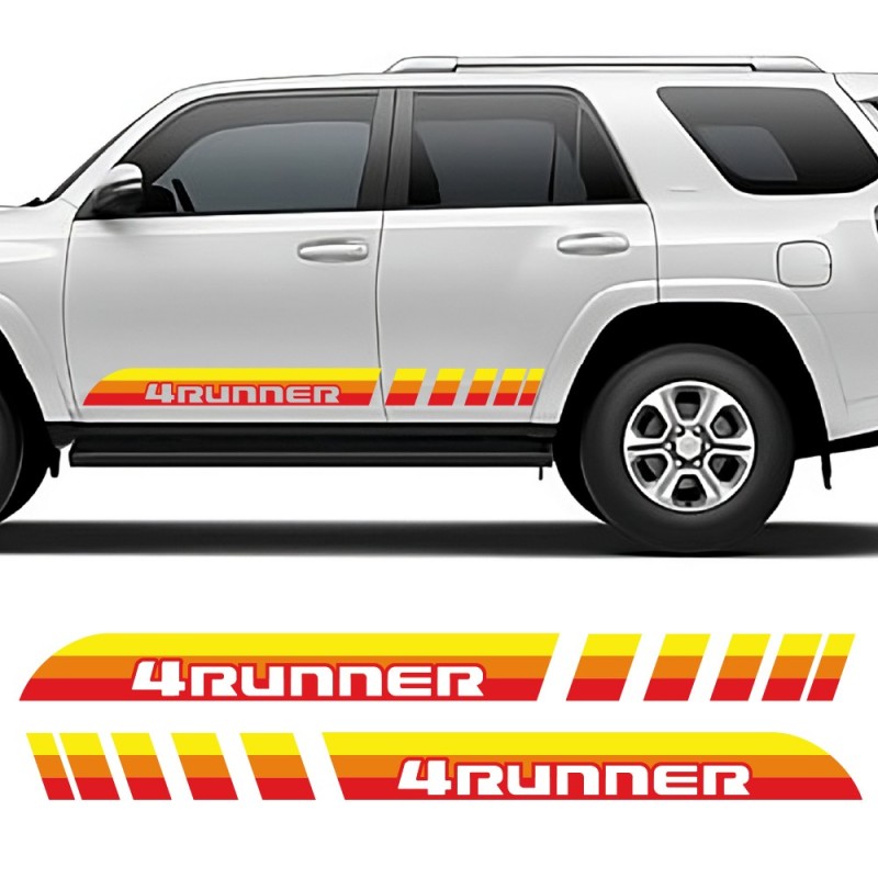 Autocollant de bande latérale 4Runner Stripe compatible avec Toyota 4Runner