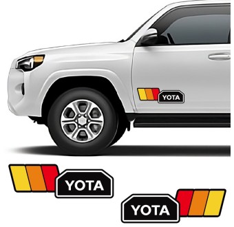 Side car decal Yota Stripe compatible with Toyota 4Runner