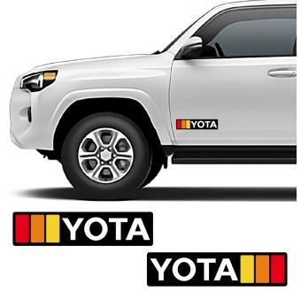 Naklejka boczna Yota Retro Stripe kompatybilna z Toyota 4Runner