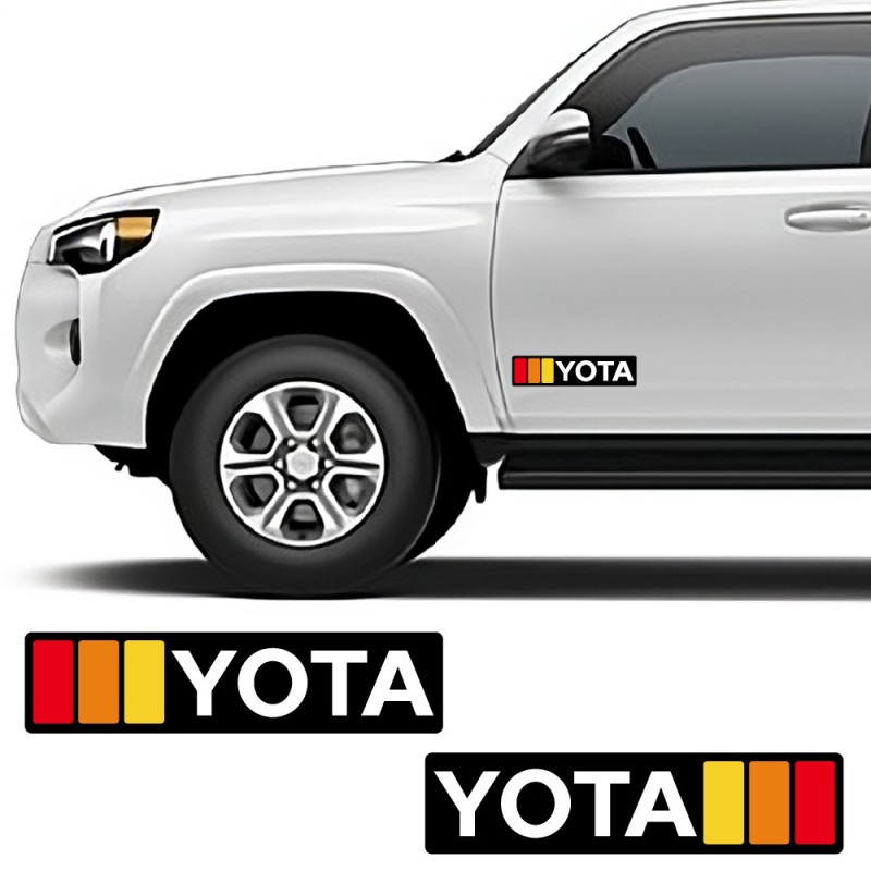 Naklejka boczna Yota Retro Stripe kompatybilna z Toyota 4Runner