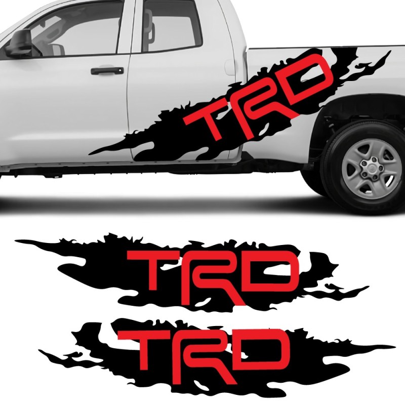 Αυτοκόλλητο πλαϊνής λωρίδας TRD Flame συμβατό με Toyota Tundra