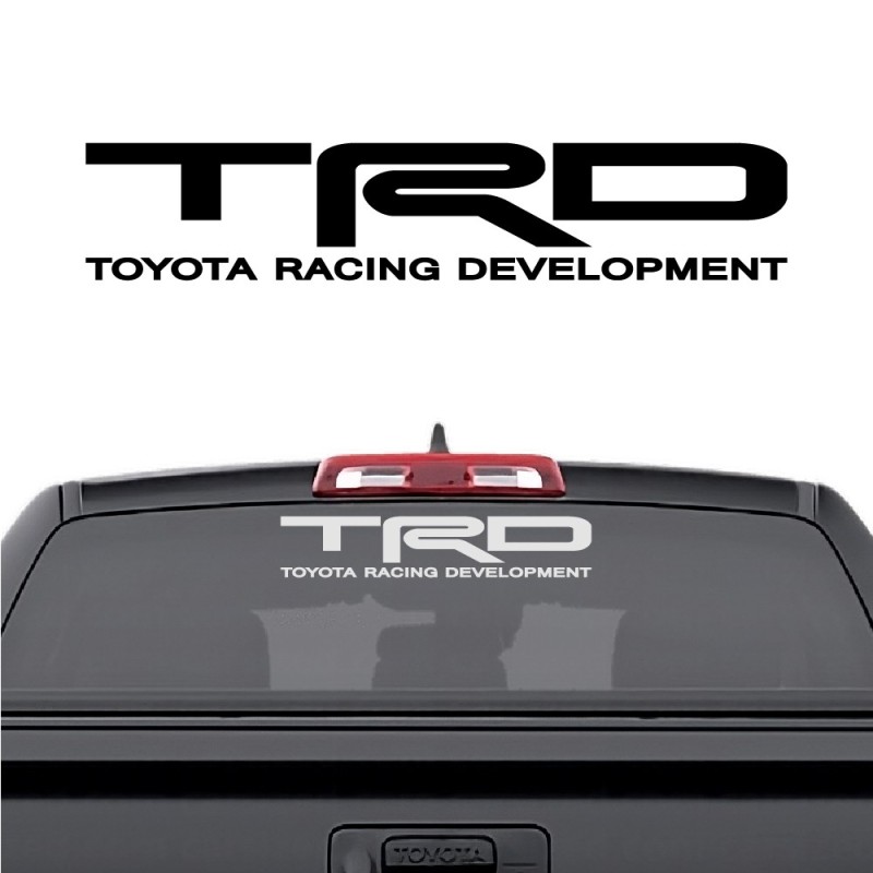 Adesivo per lunotto posteriore TRD Toyota Racing Development compatibile con Toyota