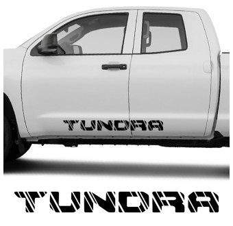 Side car decal Tundra compatible with Toyota Tundra