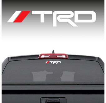 Rear window car decal TRD Racing Stripe compatible with Toyota Tundra