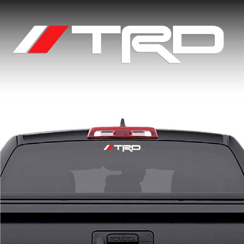 Rear window car decal TRD Racing Stripe compatible with Toyota Tundra