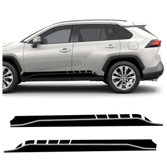 Lower side stripe car decal dynamic style compatible with Toyota RAV4