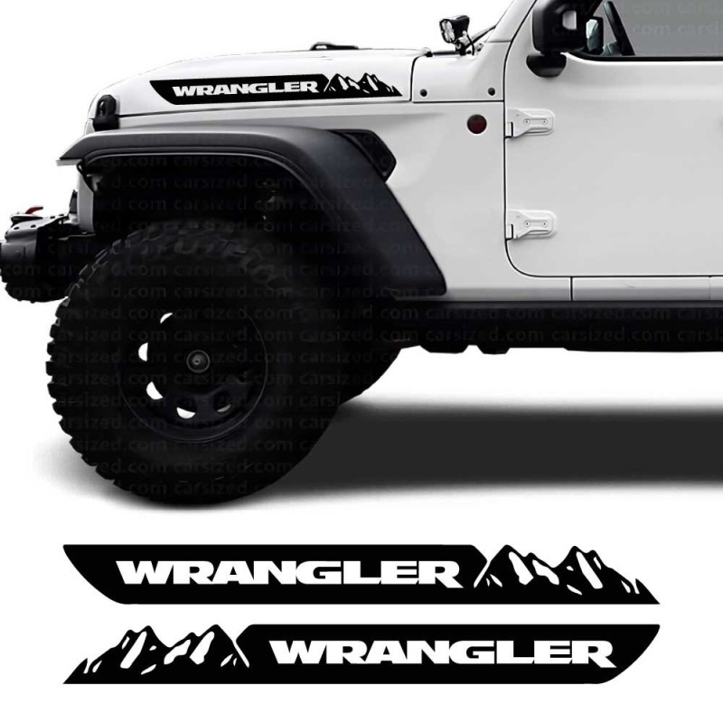 Adesivi laterale Off-Road Wrangler compatibile con Jeep Wrangler