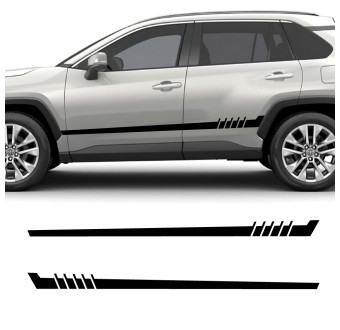 Car decals side stripe Speed compatible with Toyota RAV4