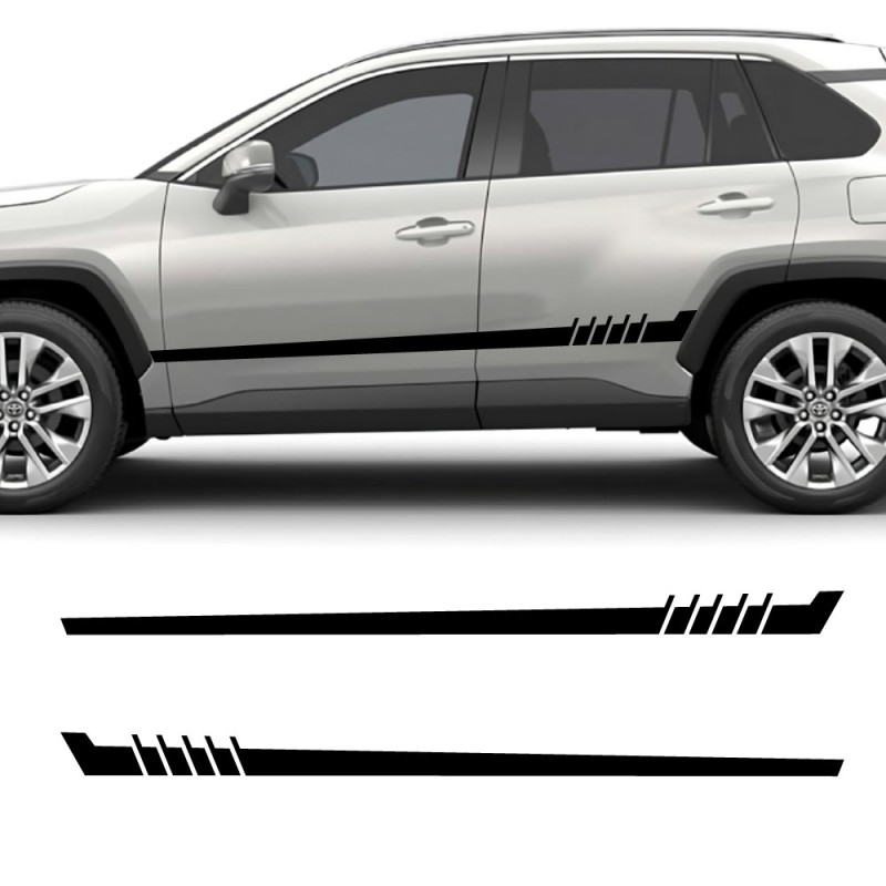 Car decals side stripe Speed compatible with Toyota RAV4