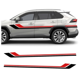 Car decals side stripe Racing Line compatible with Toyota RAV4