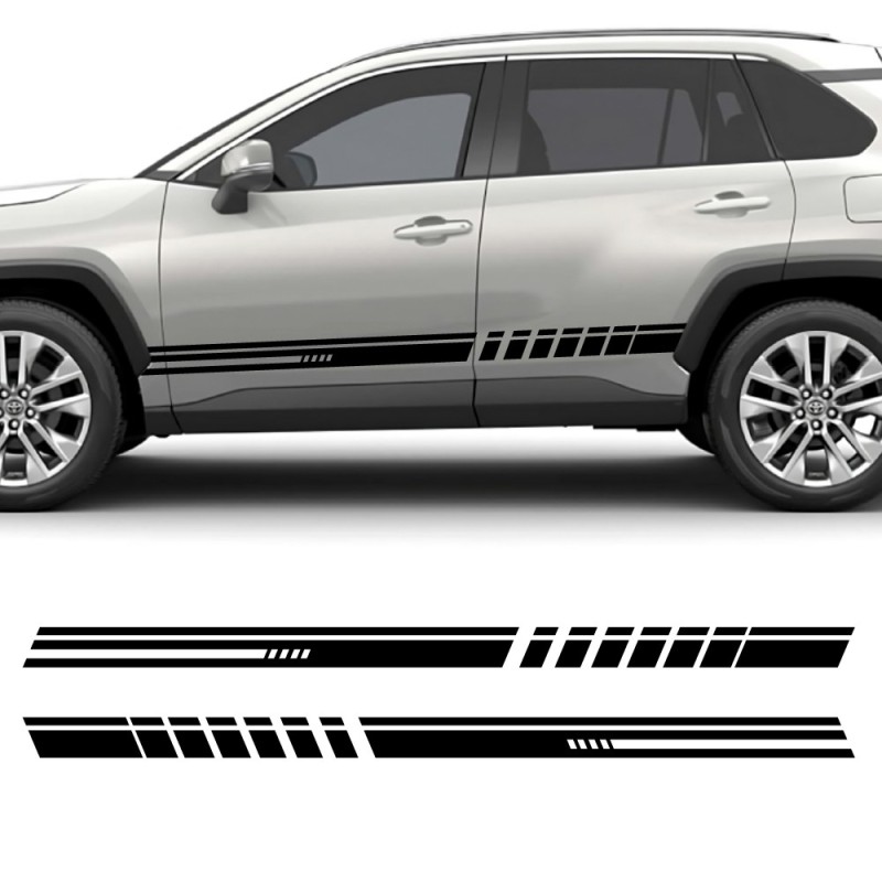 Car decals side stripe Urban Style compatible with Toyota RAV4