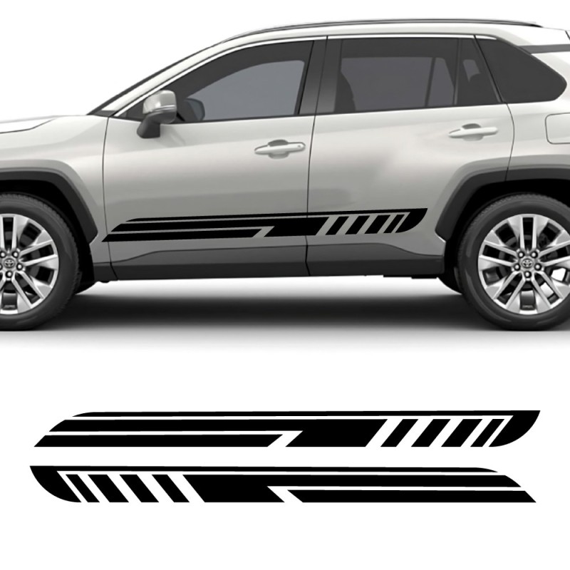 Car decals side stripe Street Racer compatible with Toyota RAV4