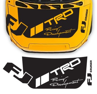 Autocollants de capot TRD Racing Development compatible avec Toyota FJ Cruiser