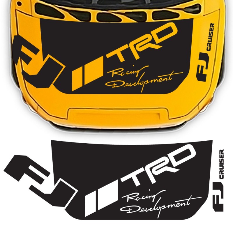 Pegatinas capó TRD Racing Development compatible con Toyota FJ Cruiser