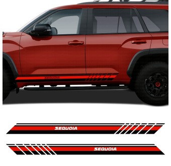 Adesivos para carro faixa lateral Sequoia Offroad compatível com Toyota Sequoia