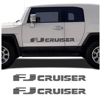 Adesivos para carro logotipo lateral FJ Cruiser Stripes compatível com Toyota FJ Cruiser