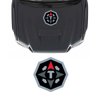 Autocollants pour voiture logo capot Adventure T compatible avec Toyota Tacoma