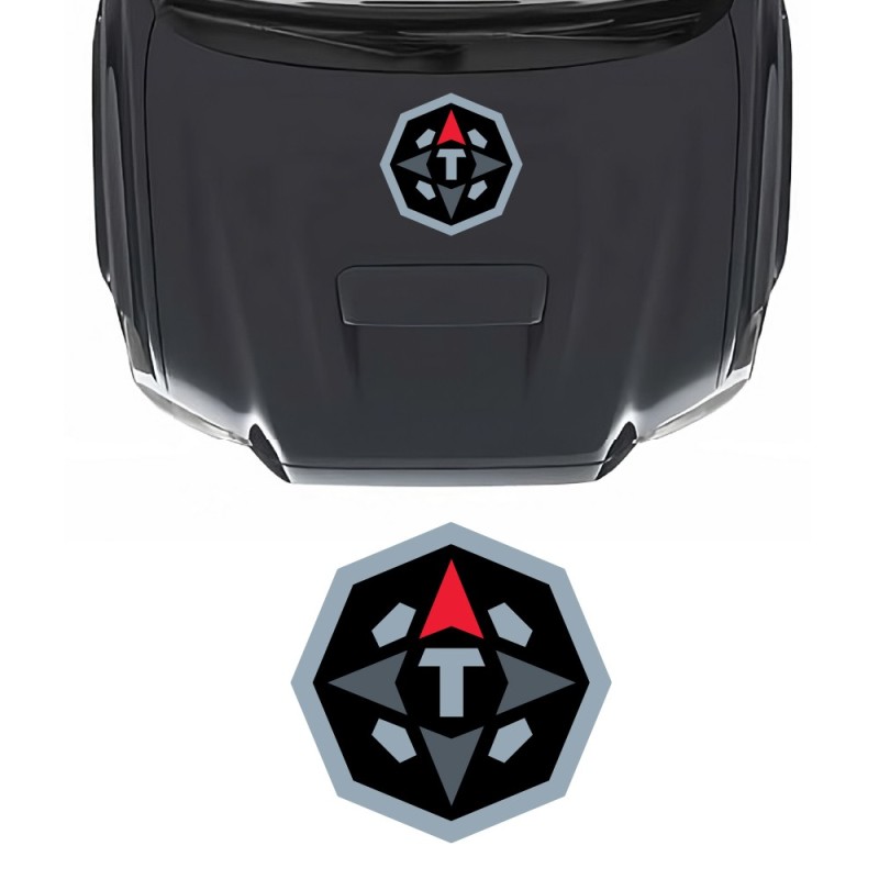 Autocollants pour voiture logo capot Adventure T compatible avec Toyota Tacoma