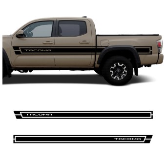 Adesivos para carro faixa lateral Tacoma Classic compatível com Toyota Tacoma