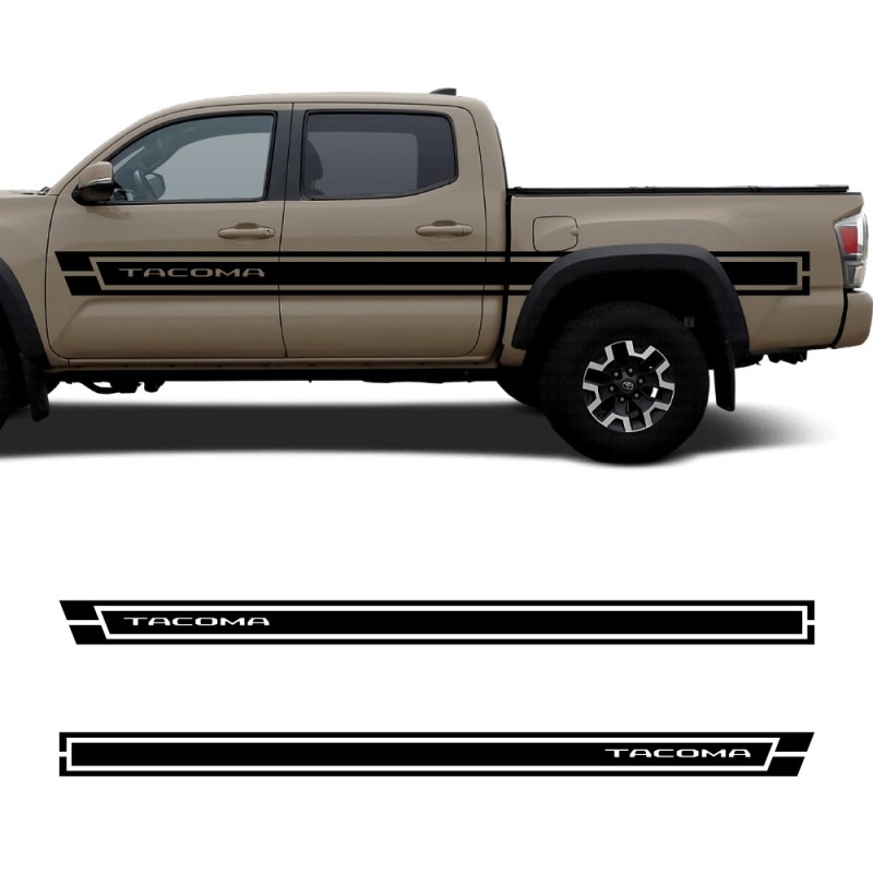 Adesivos para carro faixa lateral Tacoma Classic compatível com Toyota Tacoma