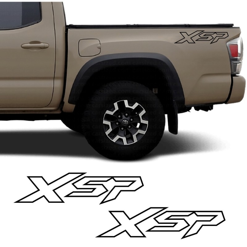 Adesivos para carro logotipo lateral XSP compatível com Toyota Tacoma