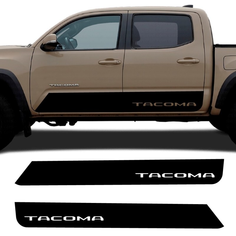 Adesivi per auto striscia laterale Tacoma Offroad compatibile con Toyota Tacoma