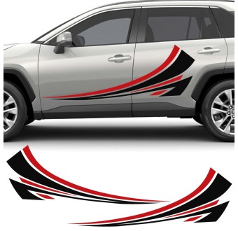 Adesivi per auto striscia laterale Speed Line compatibile con Toyota RAV4