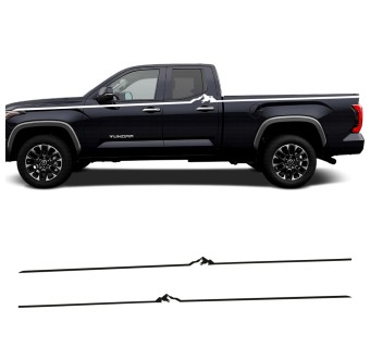 Car decals side stripe Mountain Line compatible with Toyota Tundra