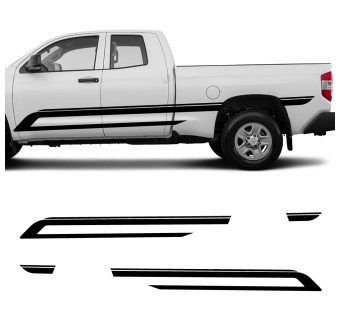 Car decals side stripe sporty compatible with Toyota Tundra