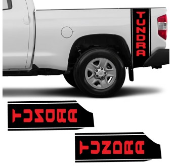 Adesivi per auto logo laterale cassone compatibile con Toyota Tundra