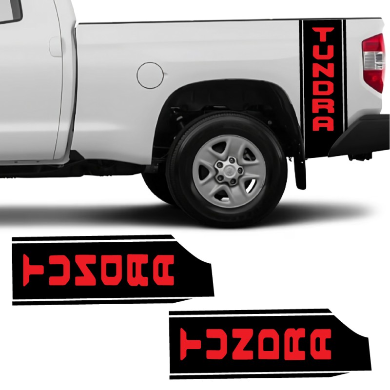 Autocollants pour voiture logo latéral benne compatible avec Toyota Tundra