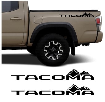 Adesivi per auto logo laterale cassone compatibile con Toyota Tacoma