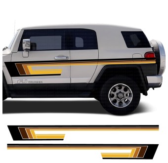 Car decals classic side stripes compatible with Toyota FJ Cruiser