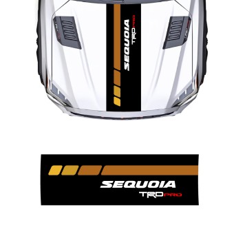 Car decals hood stripes Sequoia TRD Pro compatible with Toyota Sequoia