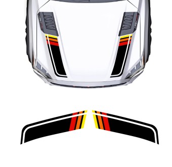 Car decals hood stripes racing style compatible with Toyota Sequoia