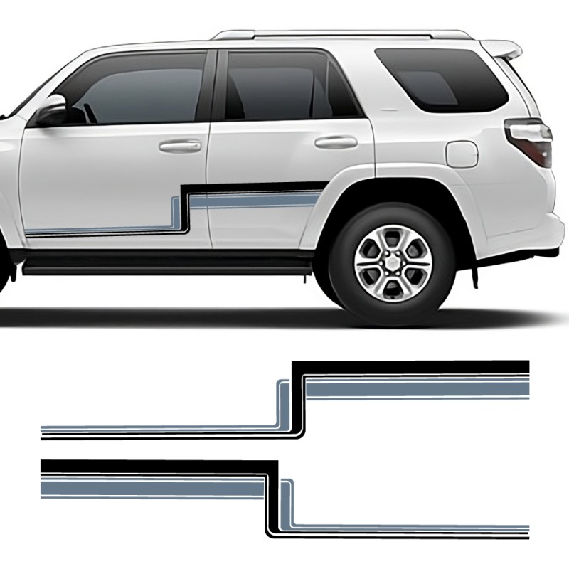 Car decals side stripes Classic Line compatible with Toyota 4Runner