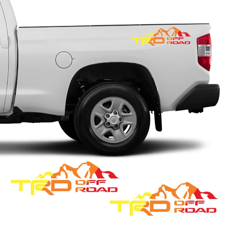 Car decals side logo TRD Off-Road compatible with Toyota Tundra