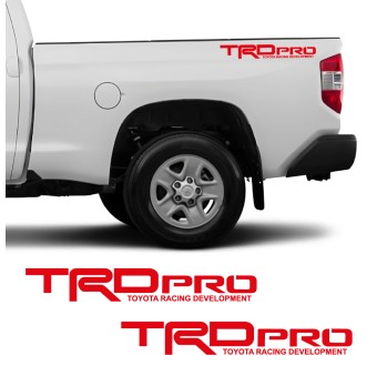 Adesivi per auto logo laterale TRD Pro compatibili con Toyota Tundra