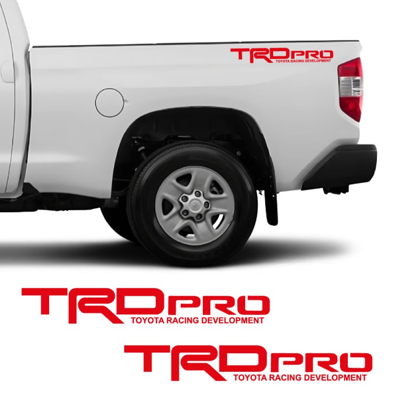 Adesivi per auto logo laterale TRD Pro compatibili con Toyota Tundra