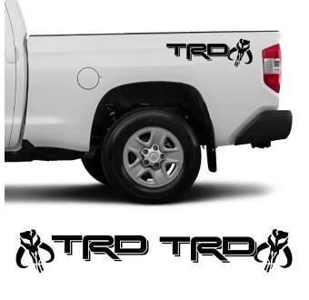 Adesivos para carro logo lateral TRD Caçador de Recompensas compatíveis com Toyota Tundra