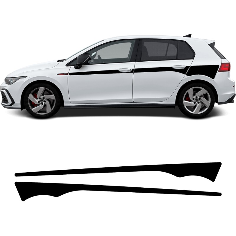 decals sporty side stripes Volkswagen Golf GTI