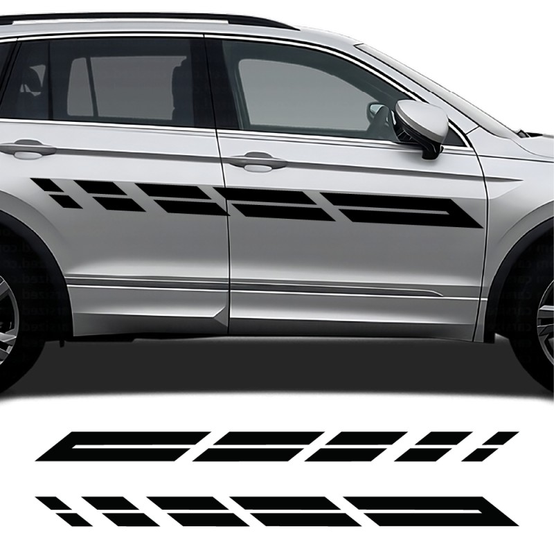 decals dynamic side stripes Volkswagen Tiguan