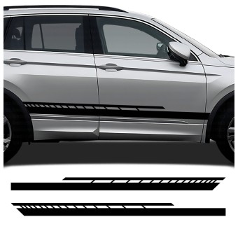 Adesivos faixas laterais Vector X com Volkswagen Tiguan