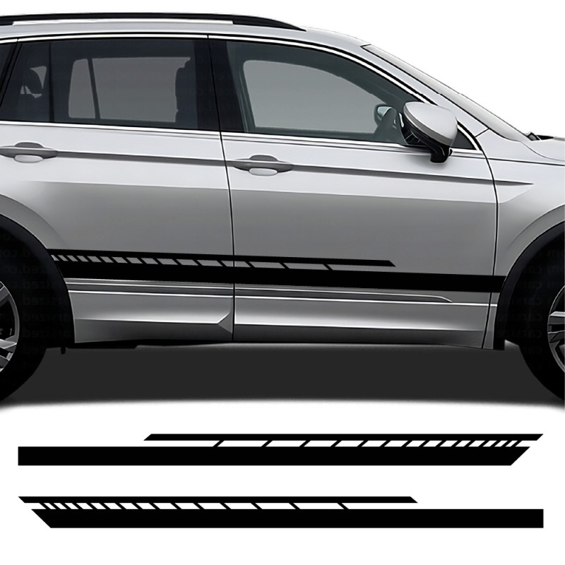 Adesivos faixas laterais Vector X com Volkswagen Tiguan