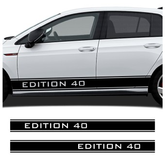 Adesivos faixas laterais Limited Edition com Volkswagen Golf