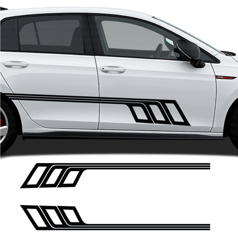 Adesivi strisce laterali DynamicFlow Volkswagen Golf