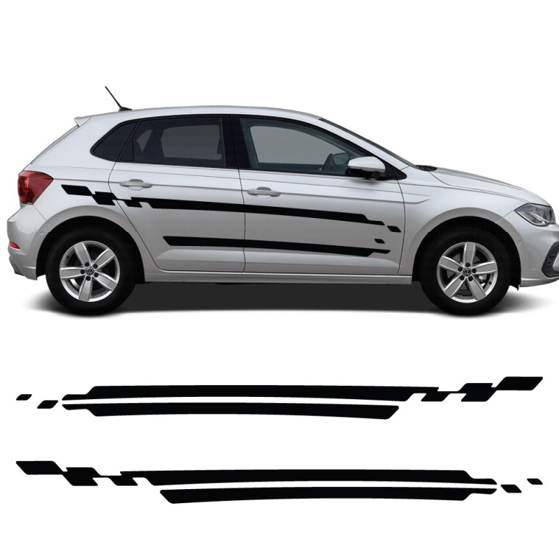 decals side stripes VelocityLine Volkswagen Polo