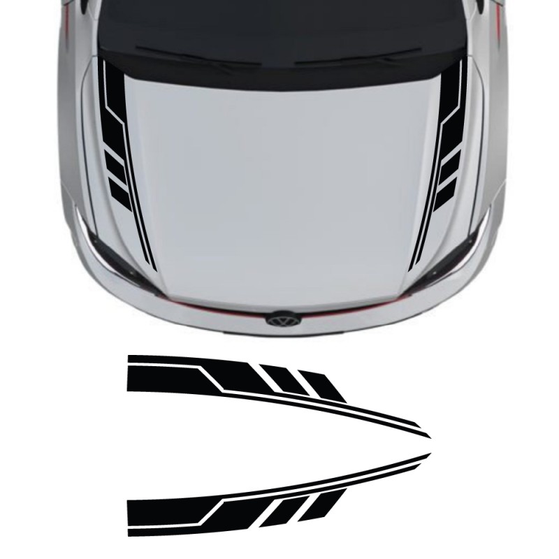 decals hood stripes AeroFlow Volkswagen Polo